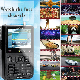 SATLINK WS-6906 3,5 dyuymli portativ LCD yuqori aniqlikdagi sunʻiy yoʻldosh topuvchisi displey maʻlumotlarining raqamli sunʻiy yoʻldosh signal oʻlchagichi