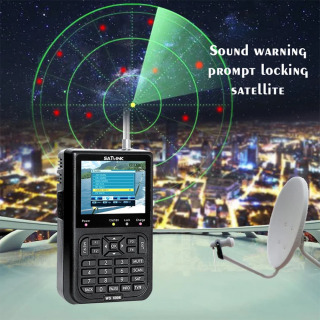 SATLINK WS-6906 3,5 dyuymli portativ LCD yuqori aniqlikdagi sunʻiy yoʻldosh topuvchisi displey maʻlumotlarining raqamli sunʻiy yoʻldosh signal oʻlchagichi