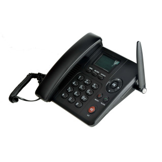 Фиксированный беспроводной телефон с двумя SIM-картами GSM и FM-радио, MP3-плеер, внутренняя антенна, поддержка русский, испанский, французский, арабский, итальянский