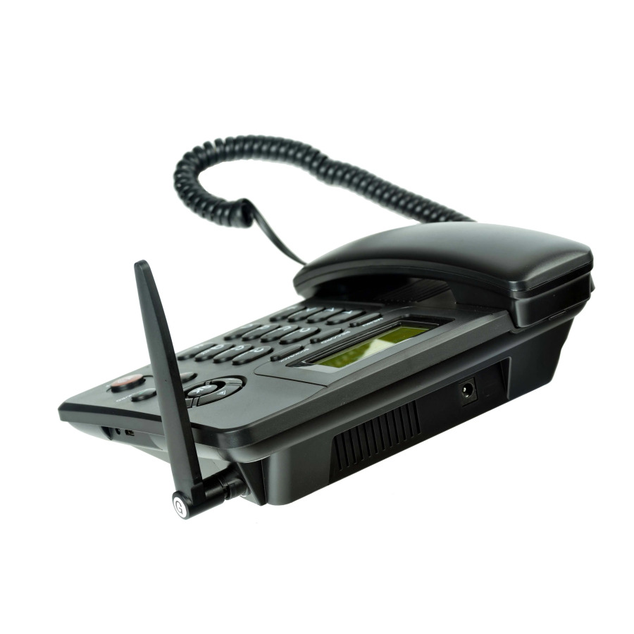 Фиксированный беспроводной телефон с двумя SIM-картами GSM и FM-радио, MP3-плеер, внутренняя антенна, поддержка русский, испанский, французский, арабский, итальянский