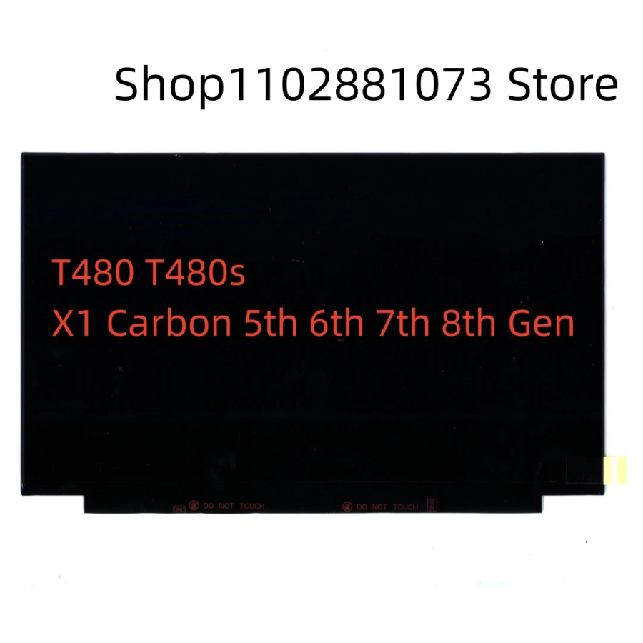 Оригинальный ноутбук для Lenovo Thinkpad T480 T480s X1 Carbon 5th 6th 7th 8th Gen, ЖК-экран 2560*1440 WQHD IPS Matte 40pin 00NY681