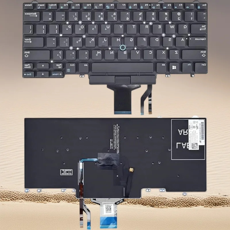 Dell Latitude E5450 E5470 5480 5490 5491 7480 7490 E7450 E7470 uchun TrackPoint bilan yangi AQSh inglizcha klaviaturasi