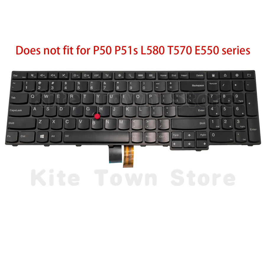 Новая клавиатура для ноутбука США с подсветкой для Lenovo Thinkpad E531 E540 L540 L550 L560 L570 T540 T540p T550 T560 W540 W541 W550 W550s P50s