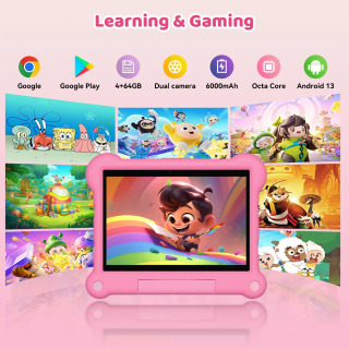 10-дюймовый детский планшет Adreamer KidsPad10Pro 4GB 64GB с образовательным программным обеспечением для детей, защитный чехол для учебы и игр