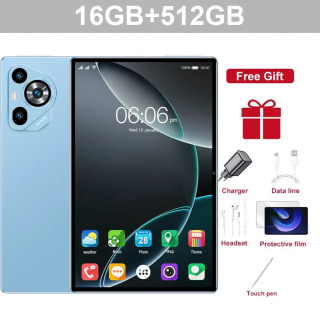 Новый планшетный коврик 16 Pro 11 дюймов Android 22 ГБ + 2 ТБ Планшеты Аккумулятор 20000 мАч Глобальная версия 4G 5G Dual SIM WIFI Tab Kids MI Tablet PC Красный 12.4
