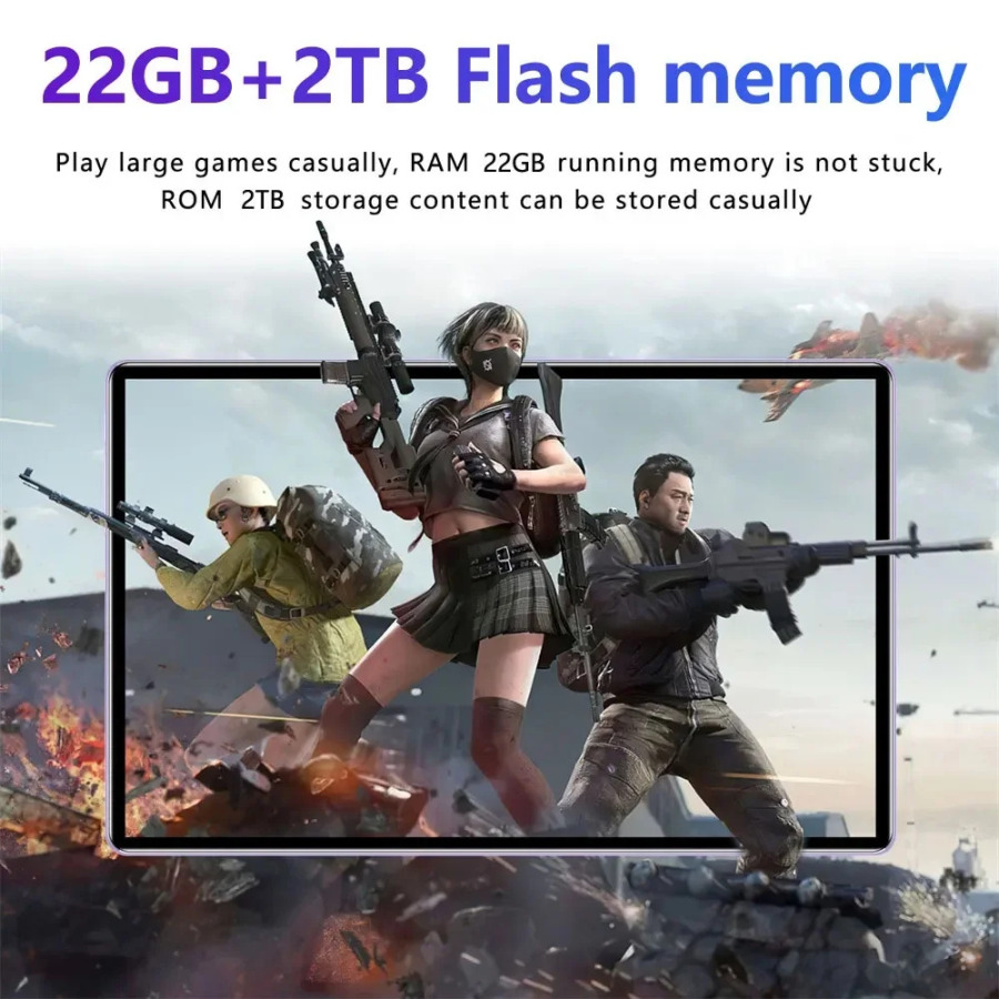 Новый планшетный коврик 16 Pro 11 дюймов Android 22 ГБ + 2 ТБ Планшеты Аккумулятор 20000 мАч Глобальная версия 4G 5G Dual SIM WIFI Tab Kids MI Tablet PC