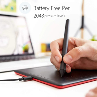 Chizma, chizish va oʻyin uchun Wacom CTL-472 raqamli grafik plansheti OSU 2048 darajasidagi planshetni qoʻllab-quvvatlash Android/Windows/Mac OS