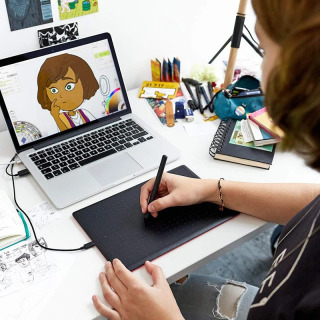 Chizma, chizish va oʻyin uchun Wacom CTL-472 raqamli grafik plansheti OSU 2048 darajasidagi planshetni qoʻllab-quvvatlash Android/Windows/Mac OS