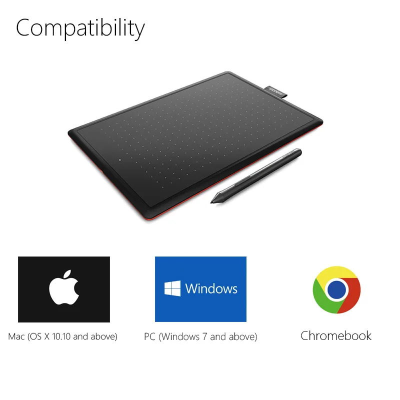 Chizma, chizish va oʻyin uchun Wacom CTL-472 raqamli grafik plansheti OSU 2048 darajasidagi planshetni qoʻllab-quvvatlash Android/Windows/Mac OS