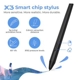 Графический планшет XPPen Artist 12 2nd Gen, планшет 12 дюймов, X3 Stylus с 8192 уровнями и наклоном 60 градусов, планшет для ри
