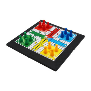 Портативная пластиковая настольная игра Ludo, интерактивная настольная игра для родителей и детей, классические семейные летающие шахматы для детей и взрослых БЕЛЫЙ