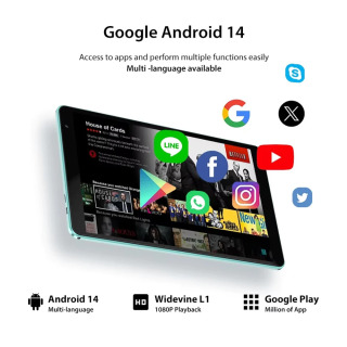 Teclast P85T Планшетный ПК 8 дюймов 1280*800 IPS/Android 14/4 ГБ ОЗУ/64 ГБ ПЗУ/Allwinner A523 8-ядерный/Mali-G57 GPU/5000 мАч/WiFi6 + BT5.2