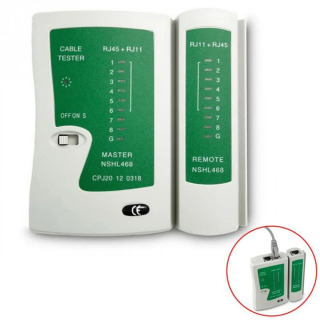 Тестер сетевых кабелей RJ45, RJ11, RJ12, Cat5, UTP, LAN, Удаленная проверка кабелей