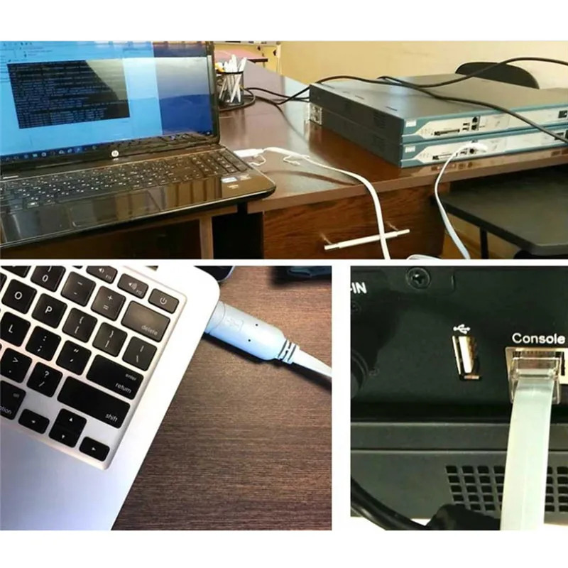 USB dan RJ45 ga USB konsol kabeli