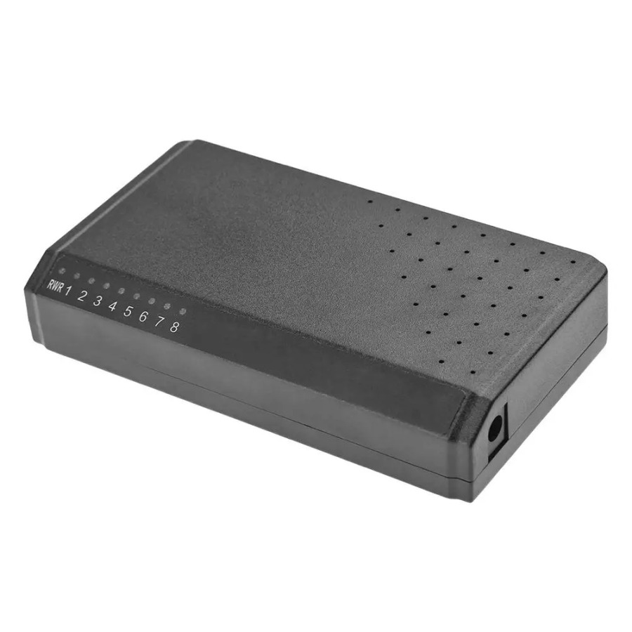 Quvvat adapterisiz Ethernet orqali quvvat olish uchun 8 portli PoE injektori (6+2), uy tarmogʻi aksessuarlari