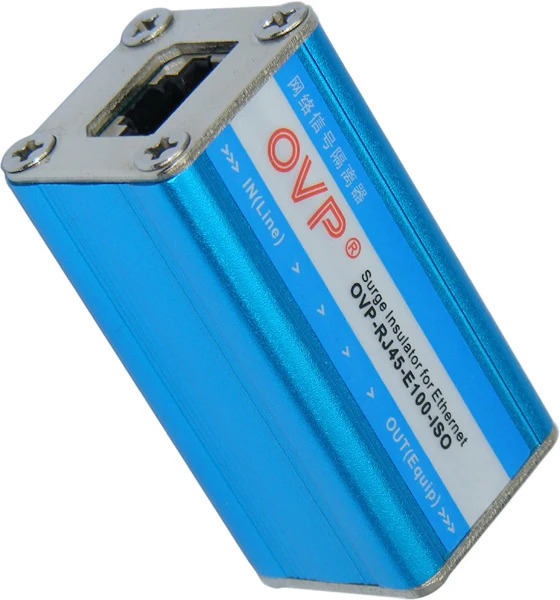 Модуль блока контроля сети 100M Гигабитный сетевой изолятор сигнала OVP-RJ45-E100-ISO