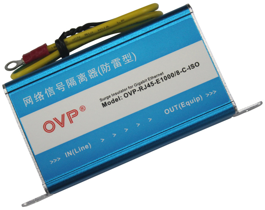 Модуль блока контроля сети 100M Гигабитный сетевой изолятор сигнала OVP-RJ45-E100-ISO