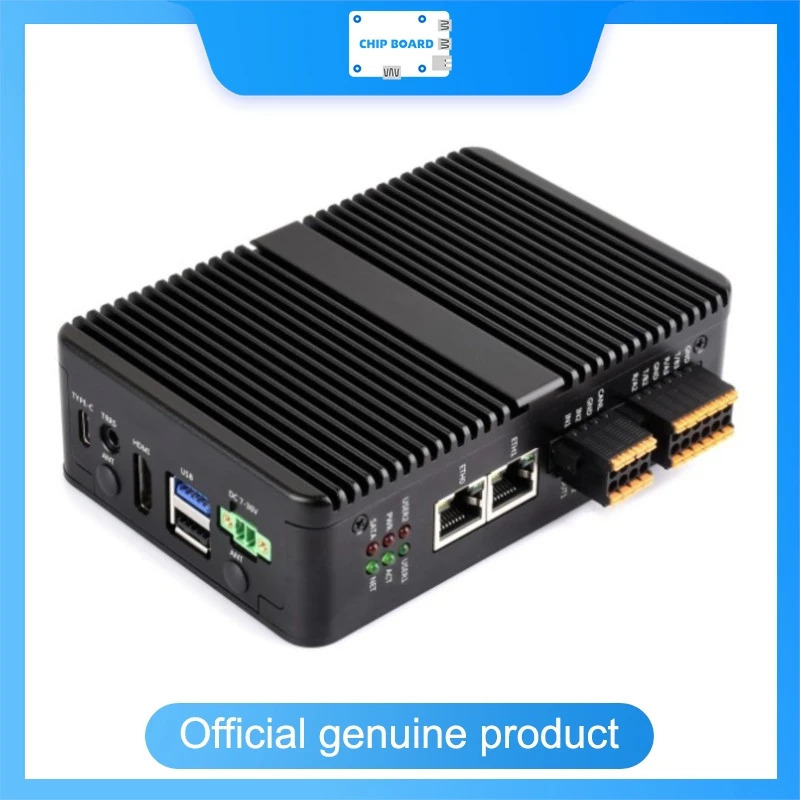 Промышленный компьютер Waveshare для Raspberry Pi CM5 с двумя портами Gigabit/2.5G Ethernet, поддержкой 4K-дисплея и модуля 4G/5G