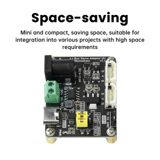 Servo avtobus servo platasi ST/SC seriyali Raspberry Pi robotlari uchun servo quvvat manbai va servo kontrollerni birlashtiradi.