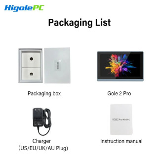 Промышленный мини-компьютер Higole Gole 2 Pro 7 дюймов, Intel, Windows 11, 8/16 ГБ ОЗУ, 4K, для ИИ/автоматизации/образования, портативный ПК