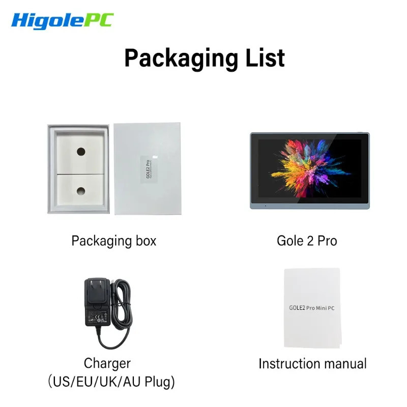 Промышленный мини-компьютер Higole Gole 2 Pro 7 дюймов, Intel, Windows 11, 8/16 ГБ ОЗУ, 4K, для ИИ/автоматизации/образования, портативный ПК