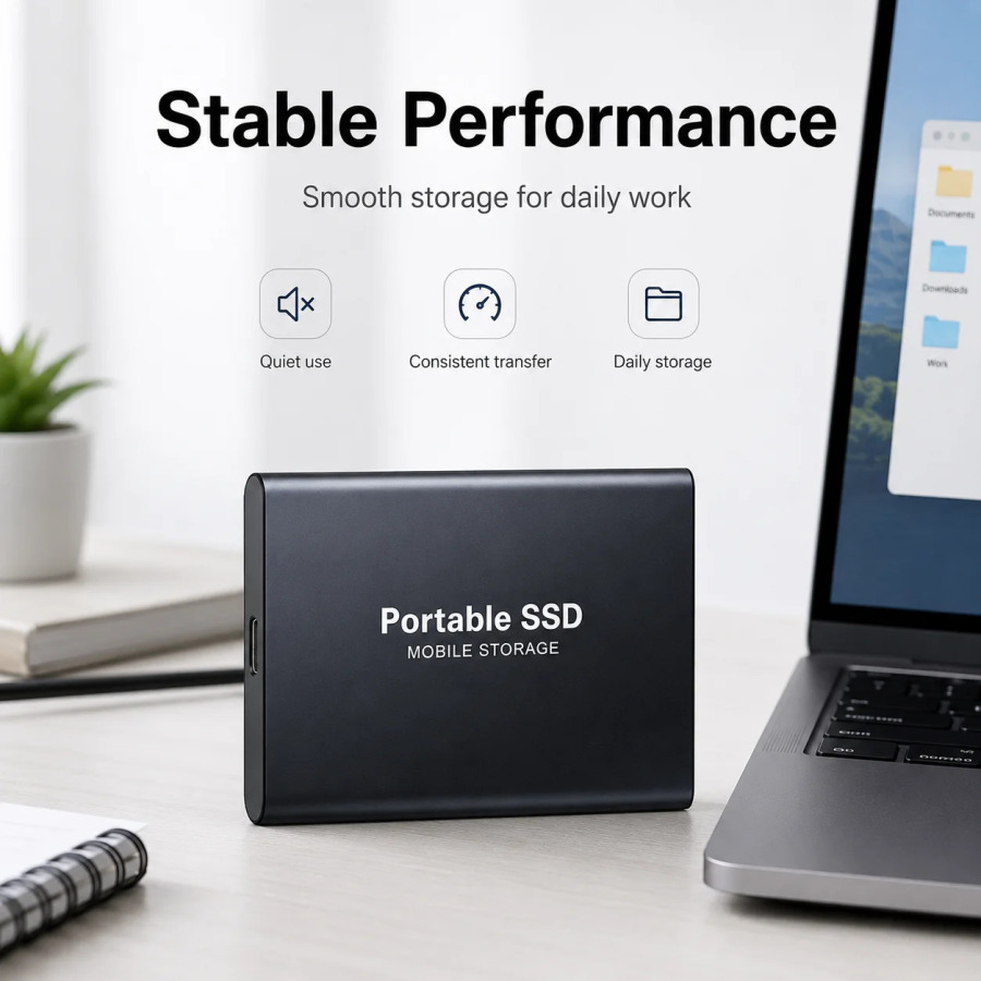 Внешний портативный SSD-накопитель Type-C для домашнего офиса и ПК