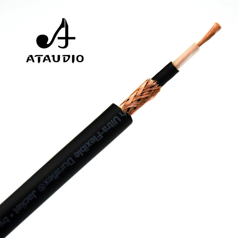 ATAUDIO 4N OFC 75 Ом Hi-Fi цифровой коаксиальный аудио-видео кабель RCA Hi-end RCA-RCA мужской сабвуфер аудиокабель 1 м 2 м