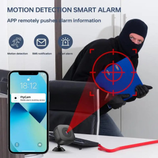 Мини-камера безопасности Pro 4K FullHD Wi-Fi наблюдения с 2-сторонней аудиосвязью обнаружения движения инфракрасная камера ночного видения