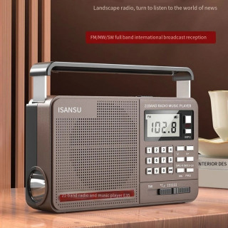 Портативное FM-радио, динамик смарт-карт высокой громкости, беспроводное радио, небольшой звук, FM-радио, музыкальный цифровой плеер со светодиодным фонариком