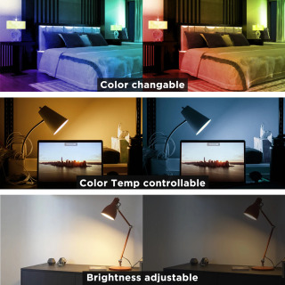 G LED OPTO Smart Home 2.4G RGBCCT 6 zonali guruh boshqaruvi RF masofadan boshqarish pulti Pro Series RGBCCT Control bilan ishlash; Lampochka bilan LED chiroq