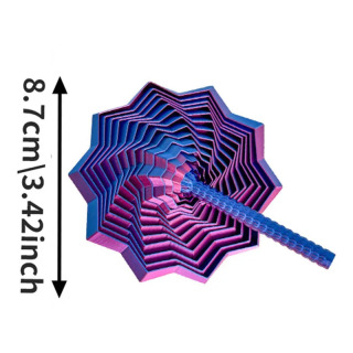 3D bosilgan stressga qarshi sensorli yulduz modeli: Vizual illyuziya olti burchakli girdobli spiral bezakli stressni bartaraf etish oʻyini