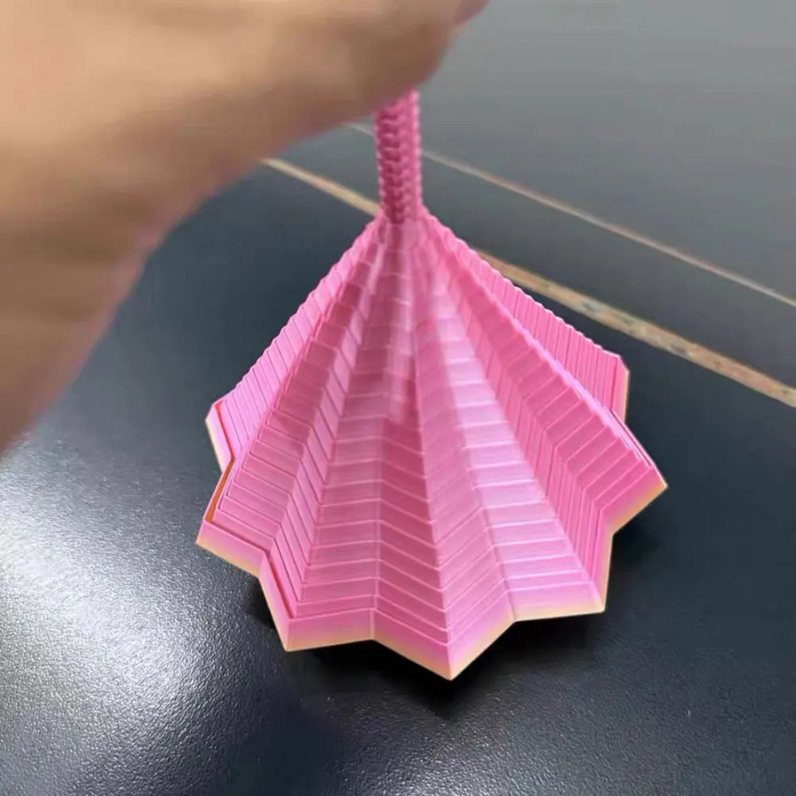 3D-печать, расширенная сенсорная модель звезды, визуальная иллюзия, шестигранник, вращающиеся спиральные украшения, снятие стресса, Рождественский подарок