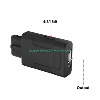 Oʻyin konsoli uchun SZ adapteri 720P konvertor adapteri, almashtiriladigan 4:3/16:9 oʻyin aksessuarlari