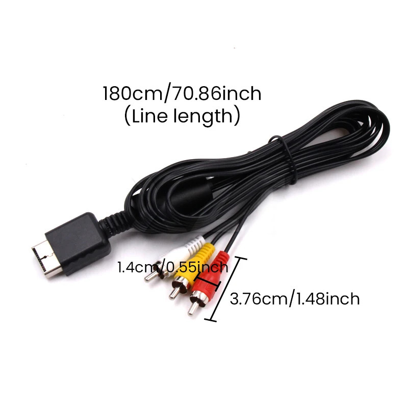 Многокомпонентный Аудио Видео AV кабель для игр RCA для SONY PS2 PS3 PlayStation SYSTEM кабельная консоль ТВ Игры компьютерные аксессуары