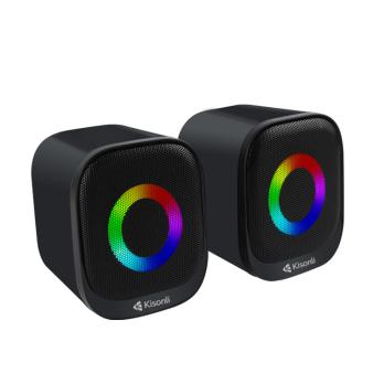 Мини-Колонка kisonli X3 с RGB-подсветкой, хорошее качество и маленький размер, но громкий звук