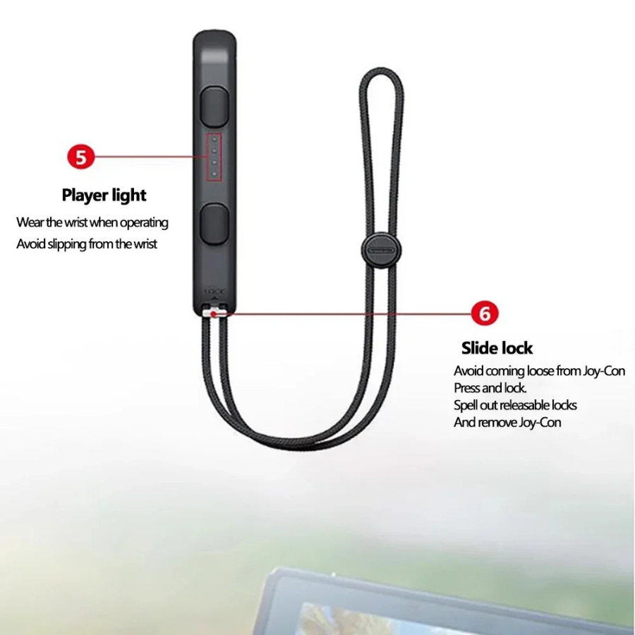 Nintendo Switch va OLED geympad uchun GAMINJA Joy-Con tasmasi
