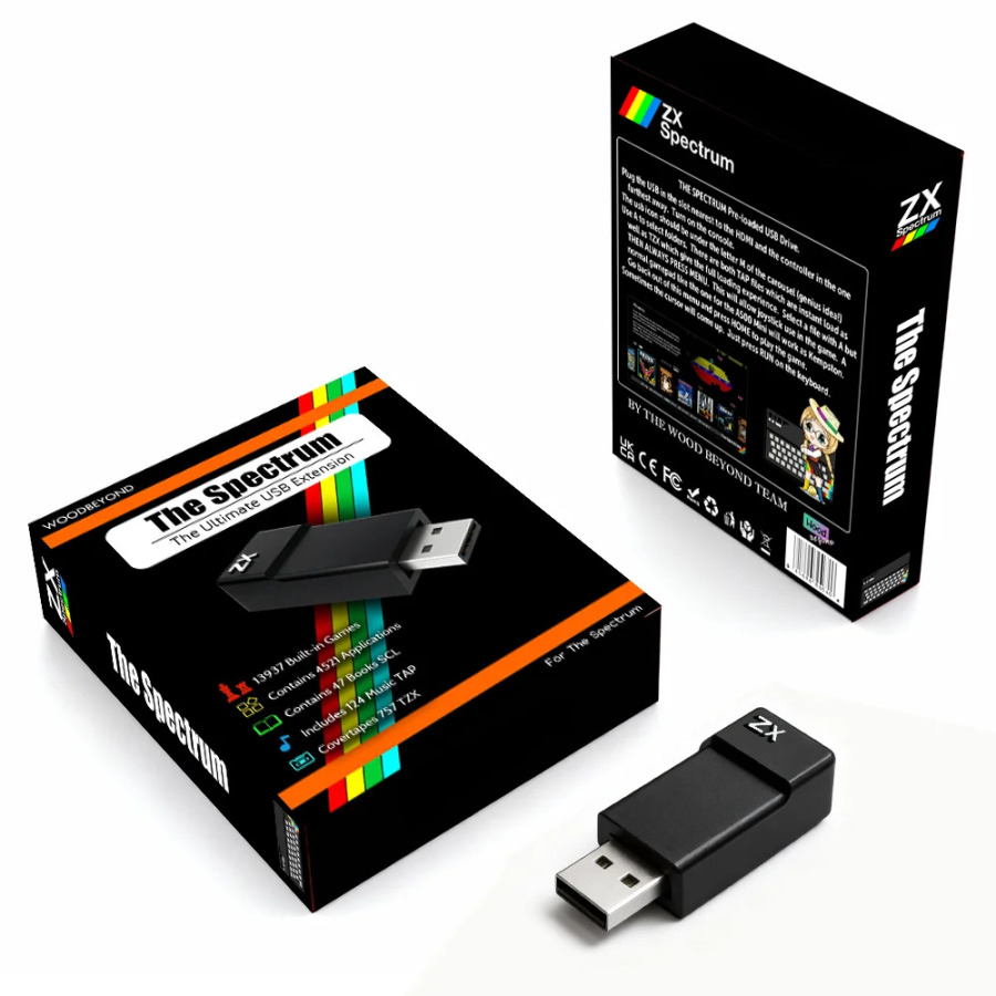Новый ультимативный набор для консолей Spectrum: 13000 игр на портативном USB-накопителе, ретро-видеоигры для Spectrum