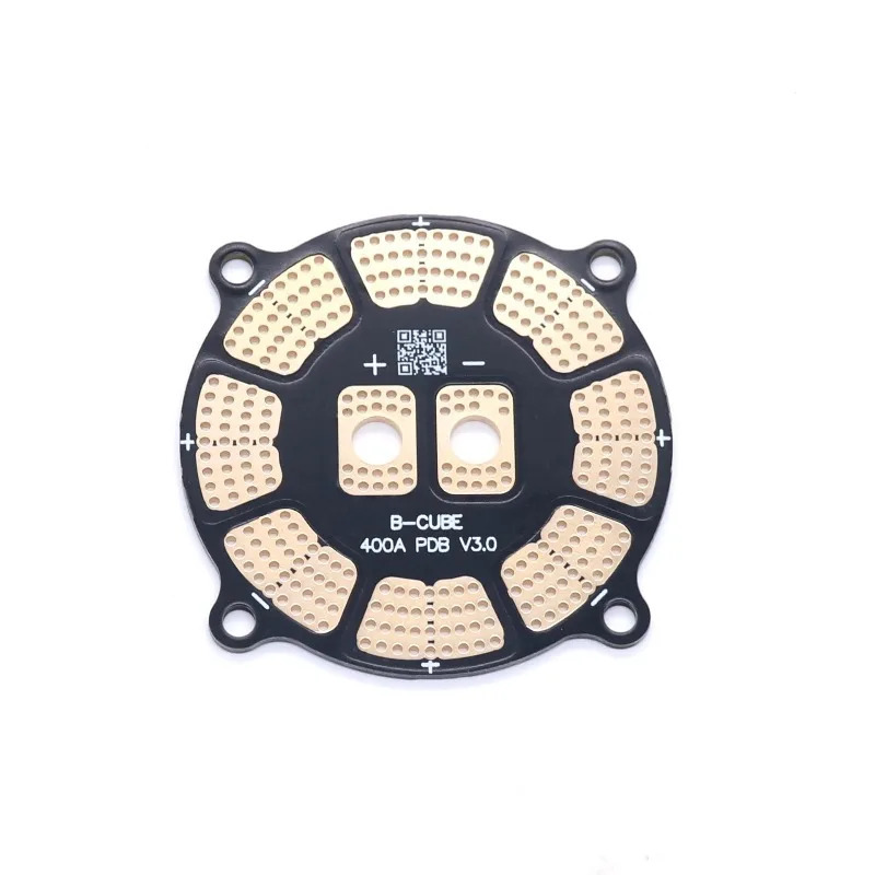 Плата распределения питания B-CUBE PDB V3.0 400A 7oz Copper XT60 с 8 выходами ESC 50 мм для квадрокоптеров, октокоптеров и аксессуаров для радиоуправляемых дронов