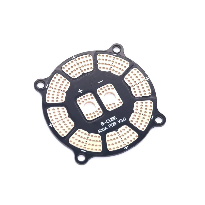 Плата распределения питания B-CUBE PDB V3.0 400A 7oz Copper XT60 с 8 выходами ESC 50 мм для квадрокоптеров, октокоптеров и аксессуаров для радиоуправляемых дронов