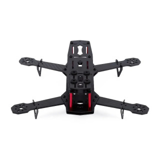 QAV250 250 mm karbonli tolali kvadrokopter, MT2204 2300KV dvigatel, 12A ESC, FV3S parvoz boshqaruvchisi va Flysky FS-i6 IA6B toʻplami
