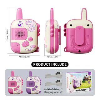 Bolalar uchun Walkie Talkies toza ovozli simsiz interkom oʻyinchoqlari yopiq ochiq lager yurishlari uchun bolalar uchun ideal sovgʻa
