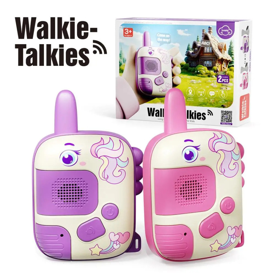 Bolalar uchun Walkie Talkies toza ovozli simsiz interkom oʻyinchoqlari yopiq ochiq lager yurishlari uchun bolalar uchun ideal sovgʻa