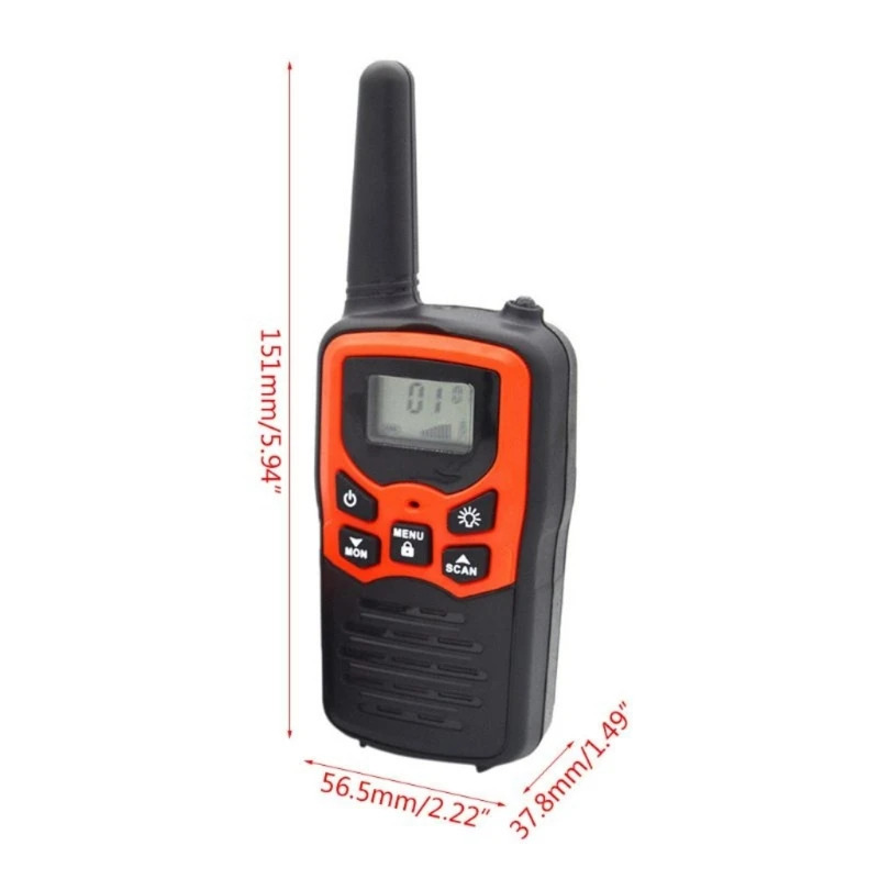 Kattalar uchun Walkie Talkies ikki tomonlama uzoq radiolar 5 milyagacha