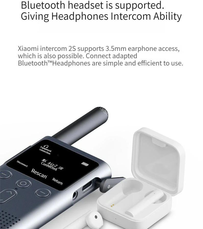 Новейшая оригинальная рация Xiaomi 2S, супертонкая рация для совместного использования по местоположению, с длительным режимом ожидания, защита от помех, быстрый матч