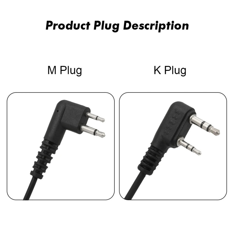 Walkie Talkie minigarnituralari, havo trubkasi akustik naushniklar, katta mikrofonli minigarnituralar, Motorola uchun PTT, ikki tomonlama radio, M/K ulagichli Walkie Talkie