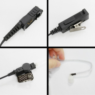 XPR3300 XPR3500 XPR3300E XPR3500E MTP3550 ikki tomonlama radio havo akustik trubkasi uchun Walkie Talkie 2 simli eshitish vositasi mikrofonli naushnik