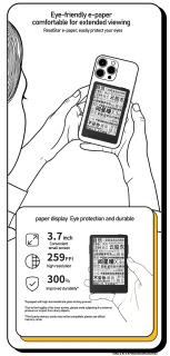 Электронная книга XTEINK X3 / X4 с экраном E-Ink, магнитным креплением, легкая, 3,7 дюйма, 16 ГБ, 259ppi, портативная. Предзаказ XTEINK X4.