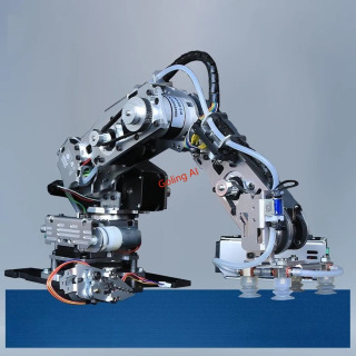 Sanoat robot manipulyatori 24D 4 eksa step motori G kodli programlanadigan robot uchun yuqori aniqlikdagi sayyora uzatmalar qutisi