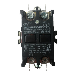 Запчасти для бытовой техники: контактор для кондиционера XMC0-252-IBBC-001 220В 25А