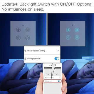 Smart Life WiFi RF Потолочный вентилятор Свет Настенный выключатель Умный пульт дистанционного управления Различное управление скоростью работает с Tuya Alexa Echo Google Home